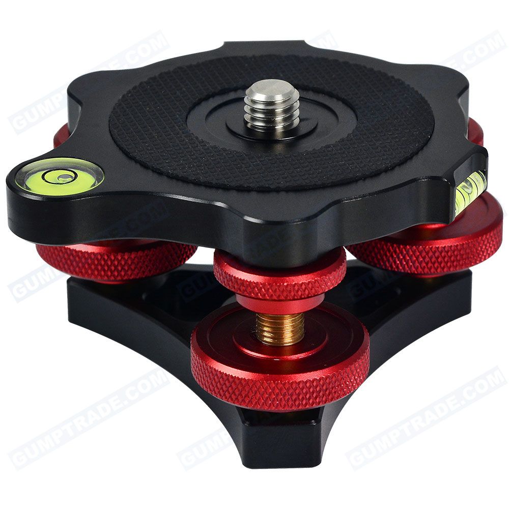 MENGS LP64 Precision Leveling Base Tripod Head Plate With 3/8
